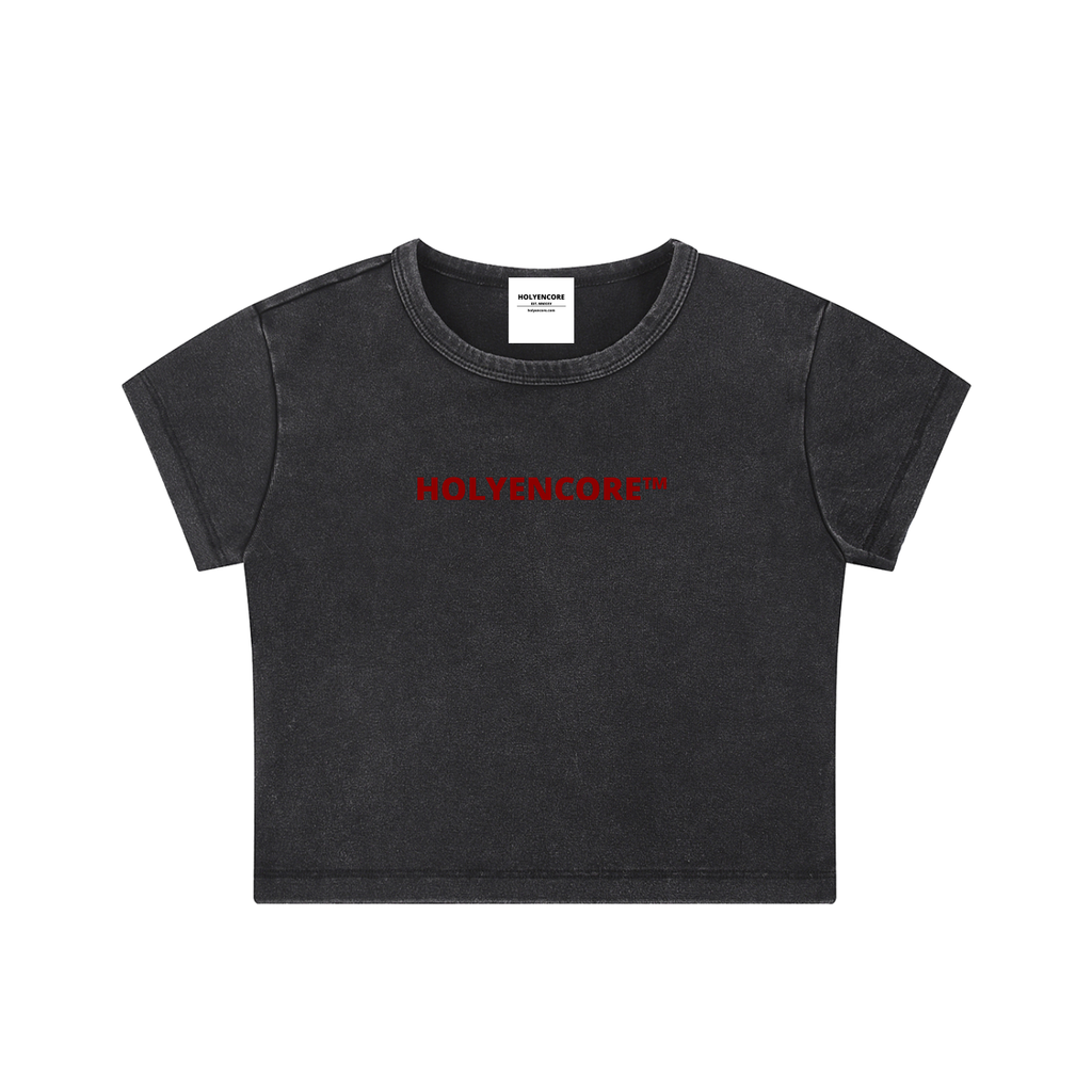 HOLYENCORE™ Snow Washed Crop Top