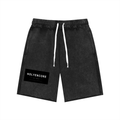 Unisex Mineral Wash Raw Edge Shorts