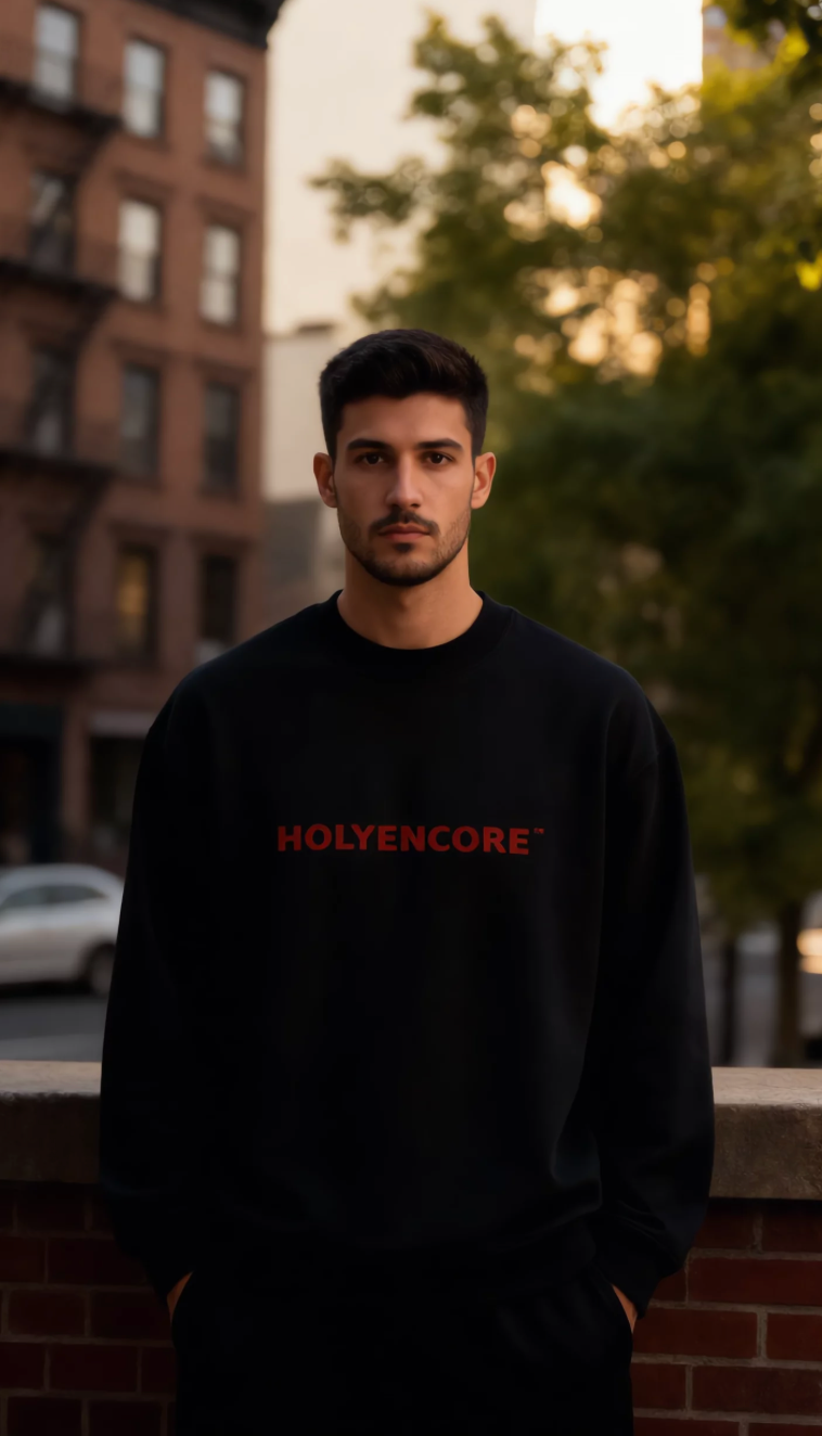 HOLYENCORE™ Essential Mock Neck Sweatshirt