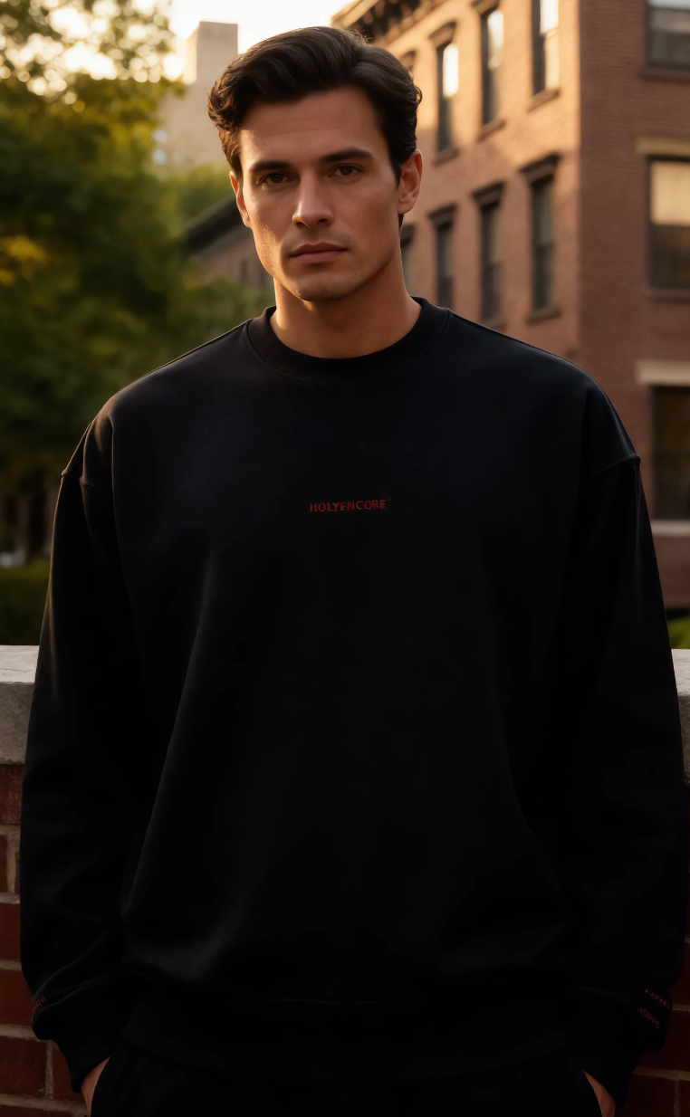HOLYENCORE™ Oversized Sweatshirt — Embroidered Edition 🪡