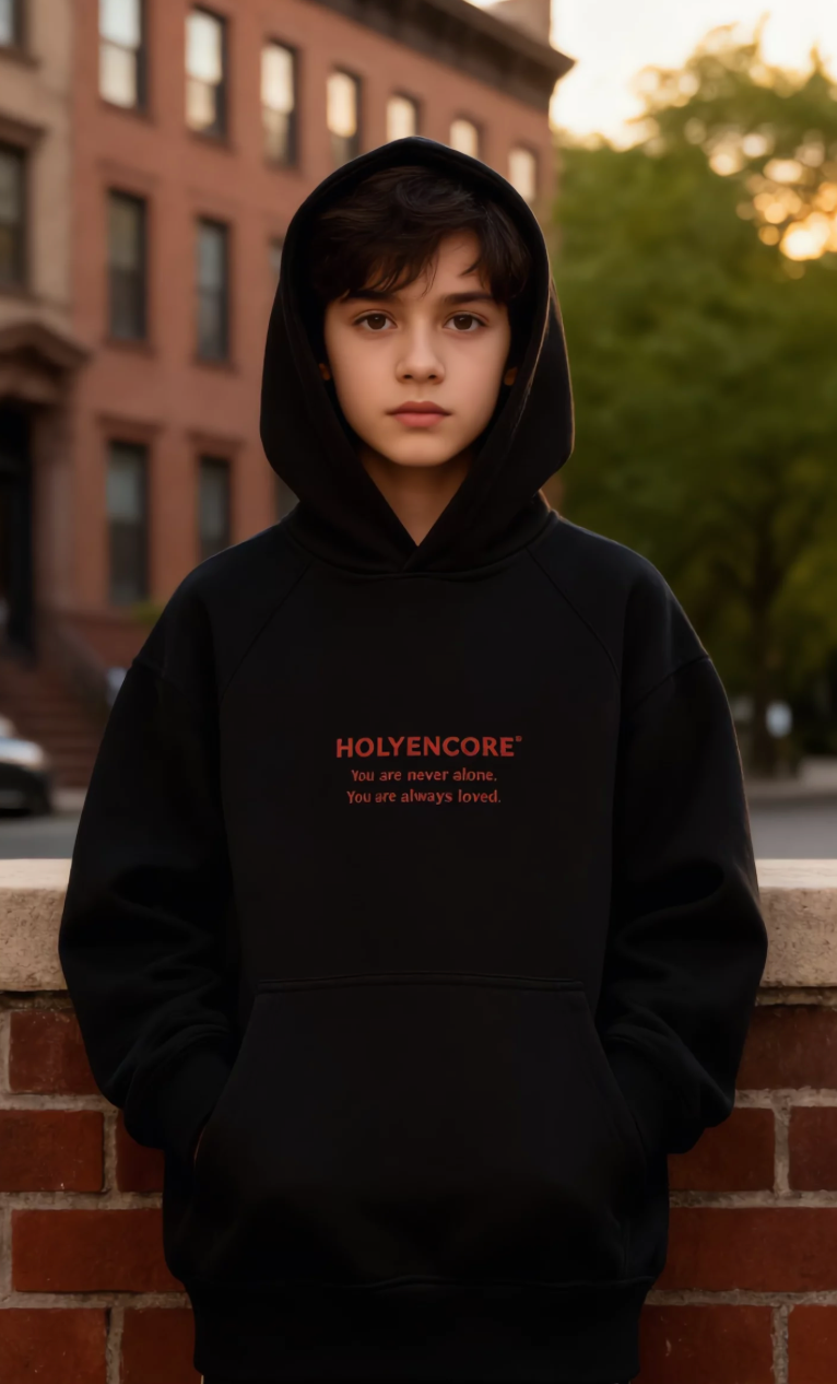 HOLYENCORE™ Kids Essential Hoodie — Embroidered Edition 🪡