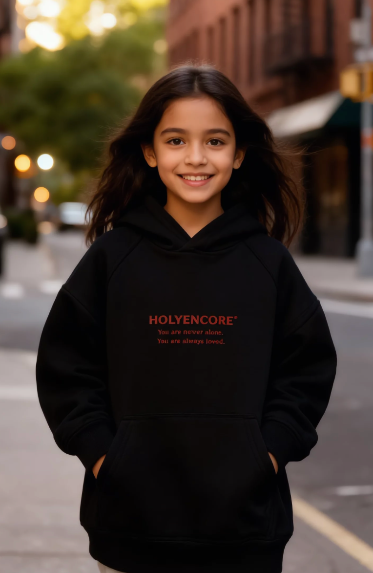 HOLYENCORE™ Kids Essential Hoodie — Embroidered Edition 🪡