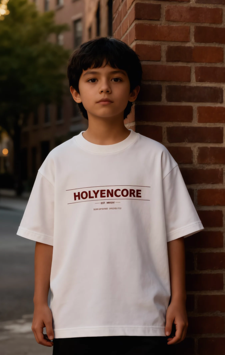 HOLYENCORE™ Kids Essential Tee — Embroidered Edition 🪡