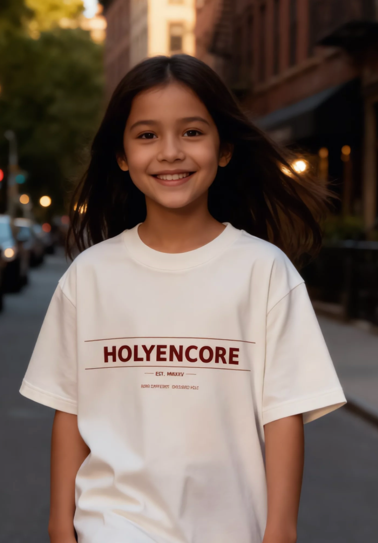 HOLYENCORE™ Kids Essential Tee — Embroidered Edition 🪡
