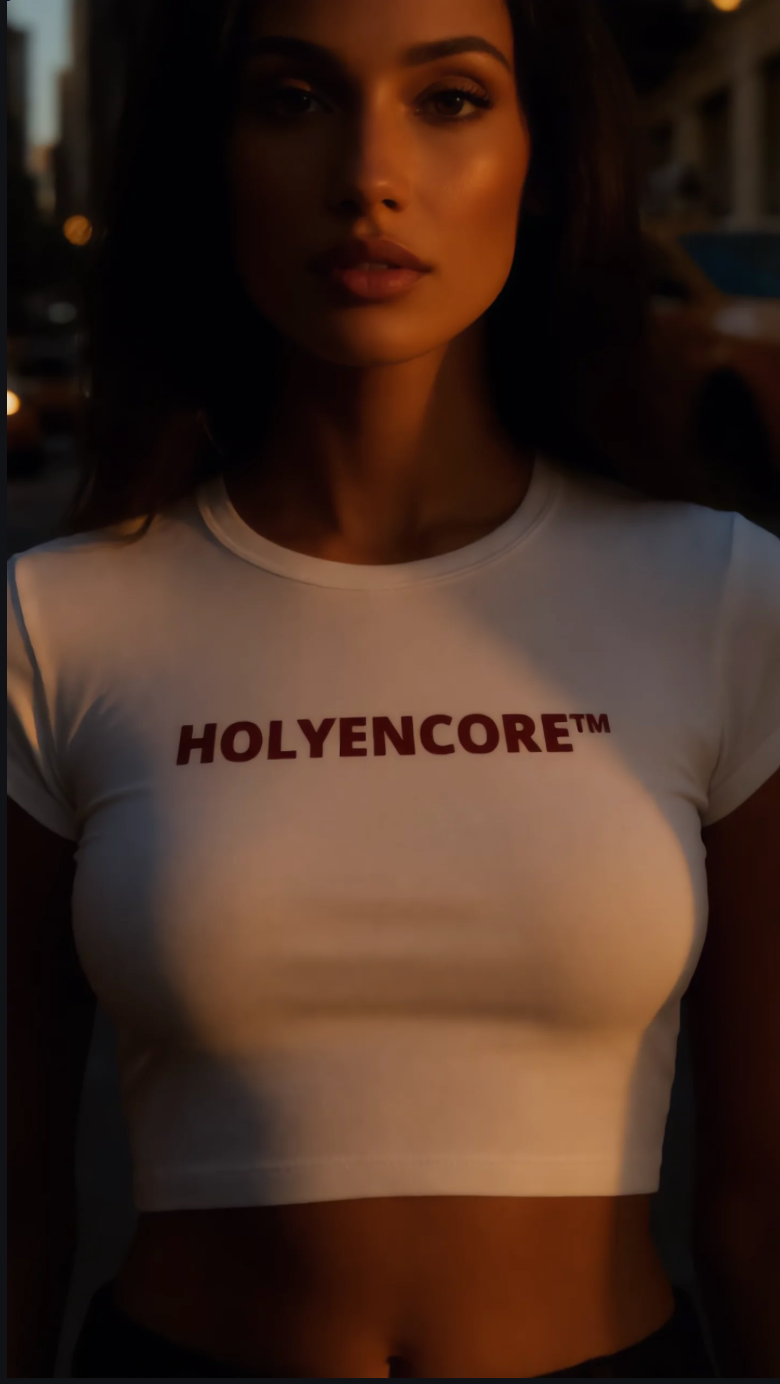HOLYENCORE™ Snow Washed Crop Top