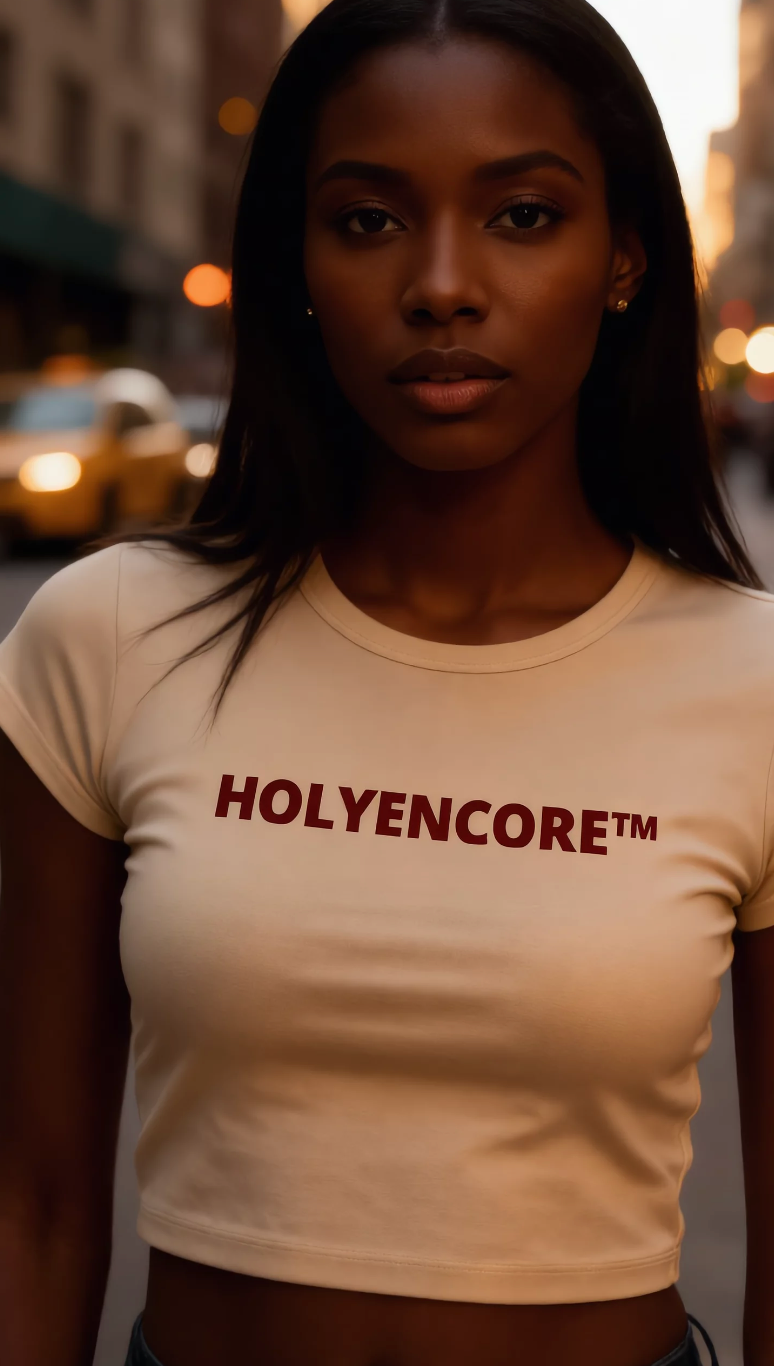 HOLYENCORE™ Snow Washed Crop Top