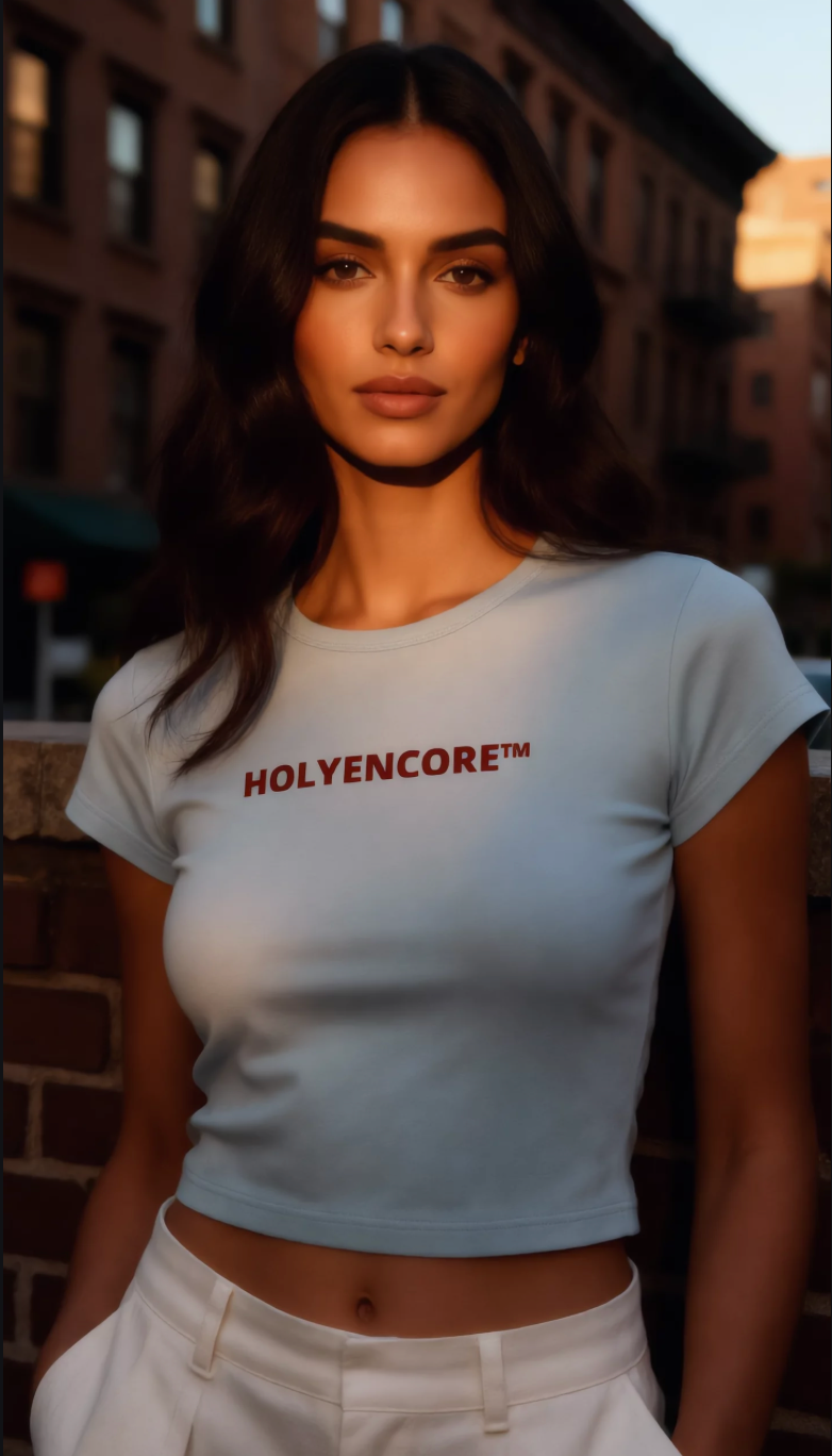 HOLYENCORE™ Snow Washed Crop Top
