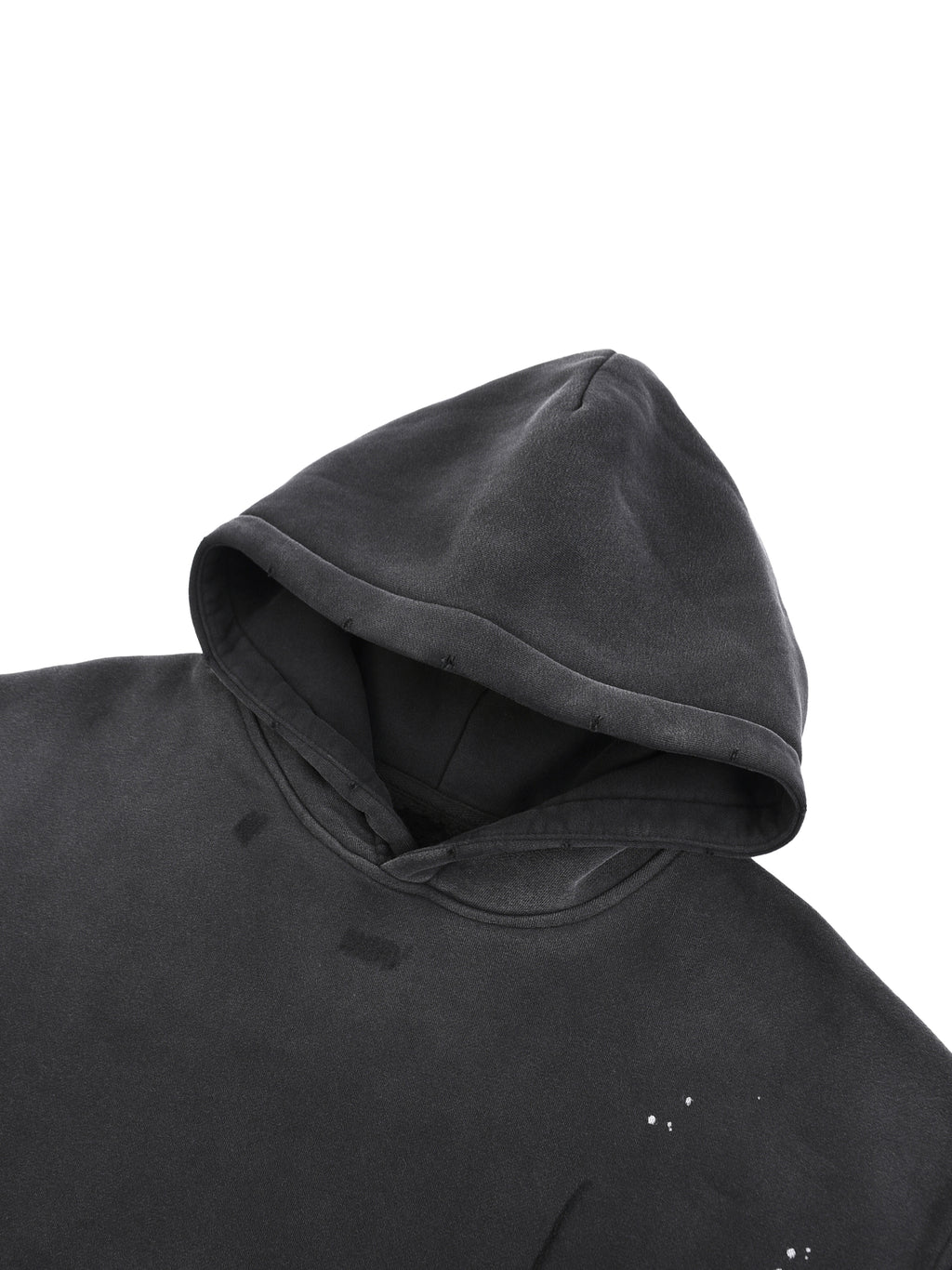 HOLYENCORE™ Vintage Washed Frayed Fleece Hoodie